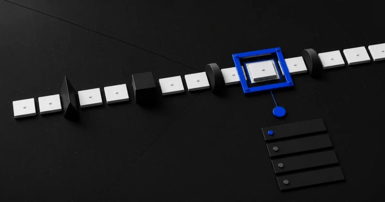 A blue inspection frame isolates priority friction along a white modular user journey